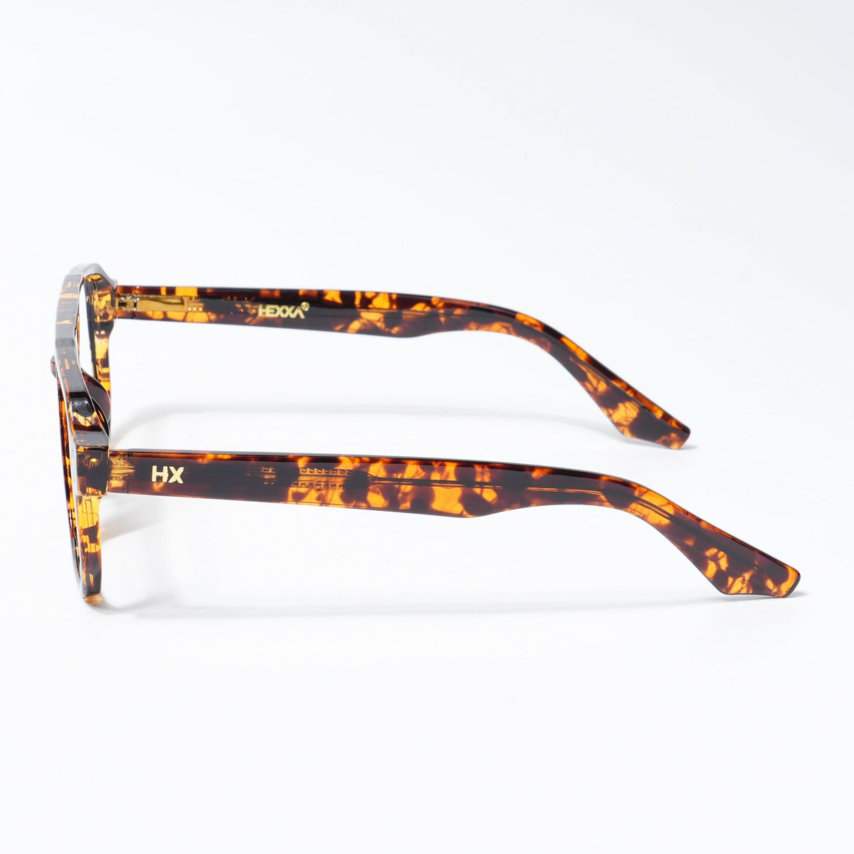 HEXXA Demi Brown Wayfarer Eyeglasses for Men & Women (S9009CL471-C4)