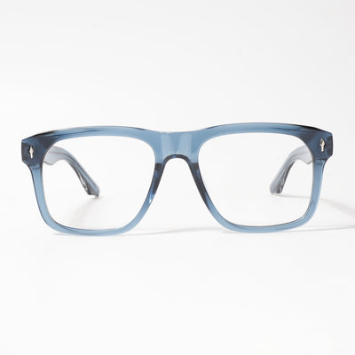 HEXXA Blue Square Eyeglasses for Men & Women (S9010CL474-C3)