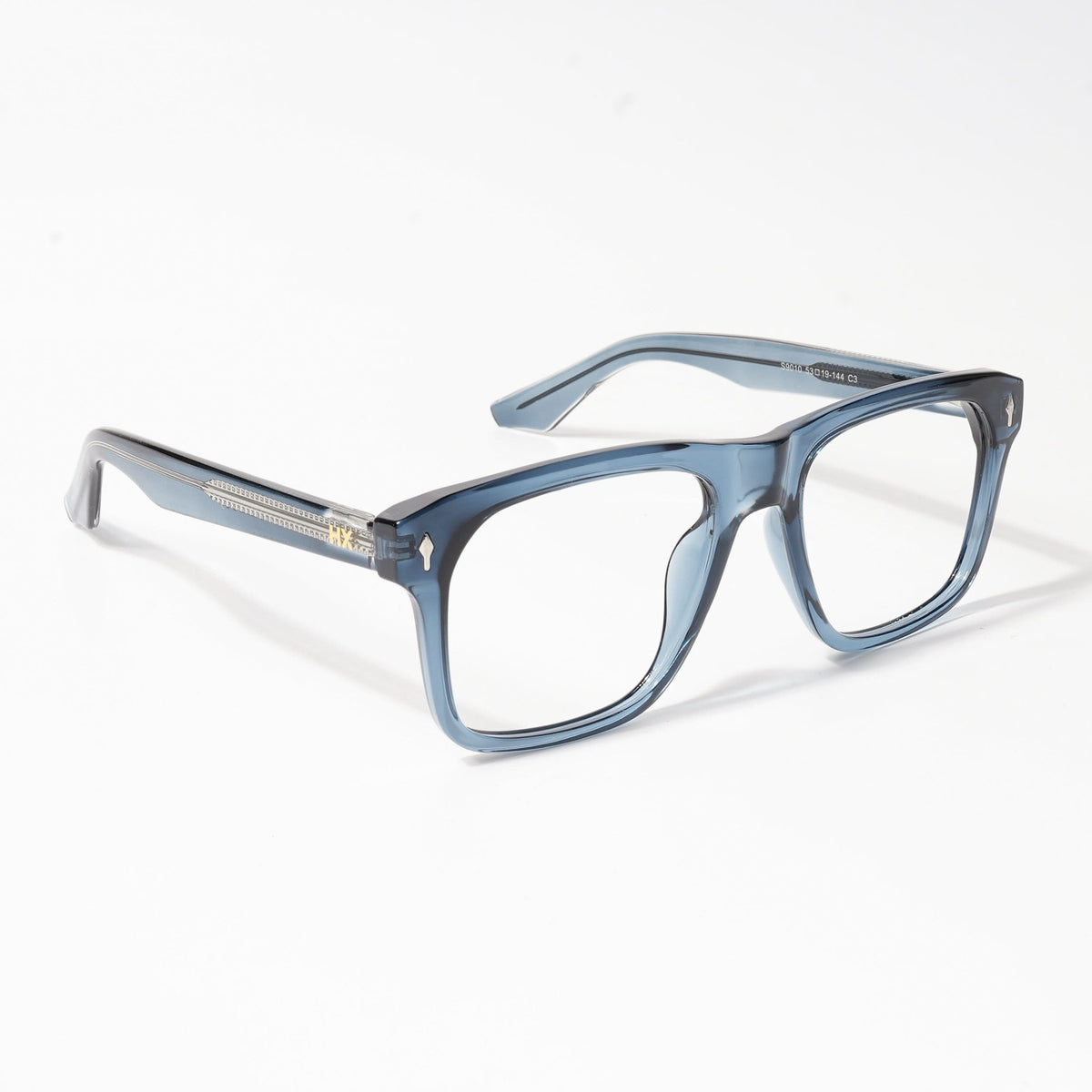 HEXXA Blue Square Eyeglasses for Men & Women (S9010CL474-C3)