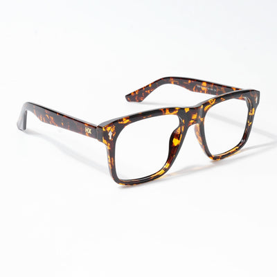 HEXXA Demi Brown Square Eyeglasses for Men & Women (S9010CL475-C4)