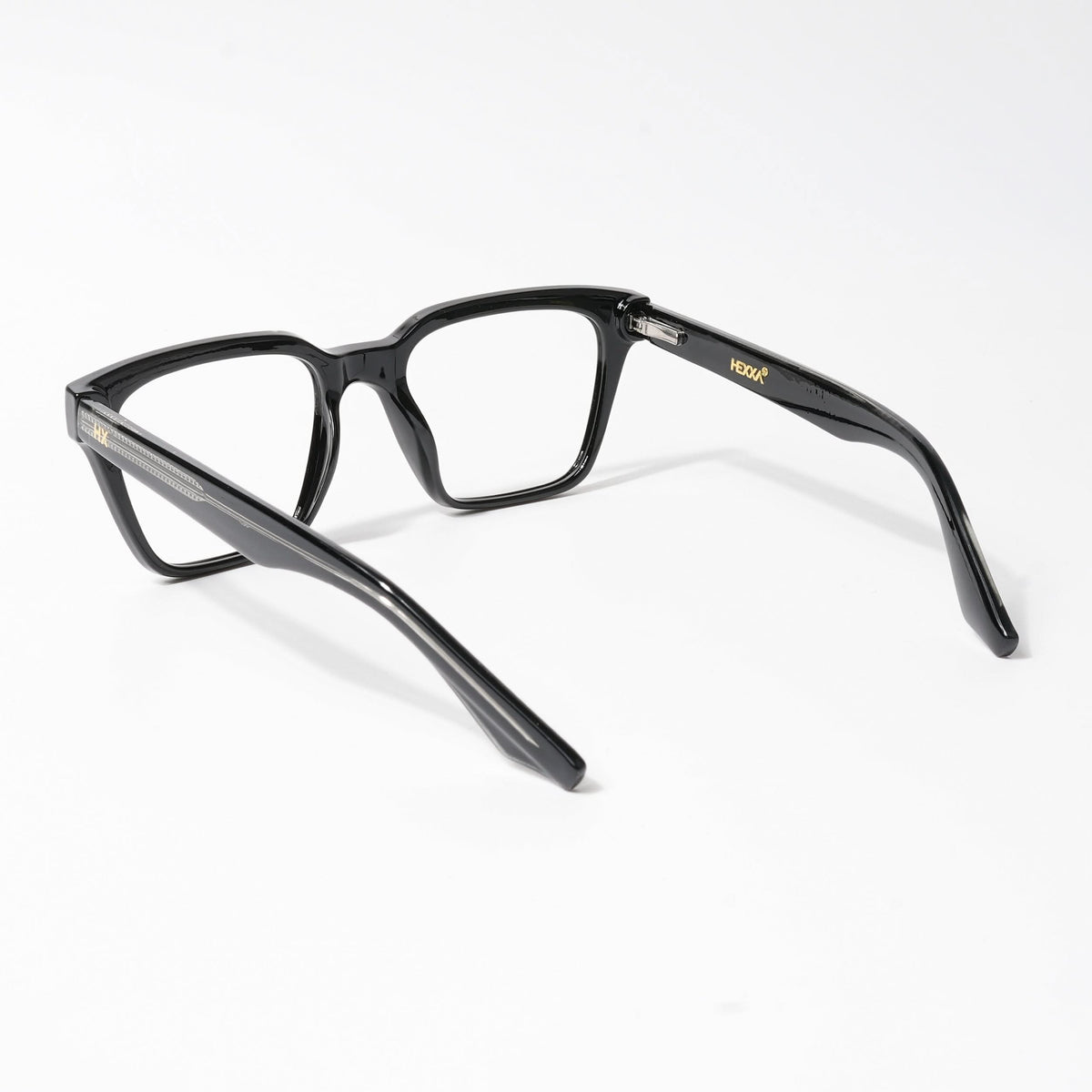 HEXXA Shine Black Square Eyeglasses for Men & Women (S9012CL480-C1)