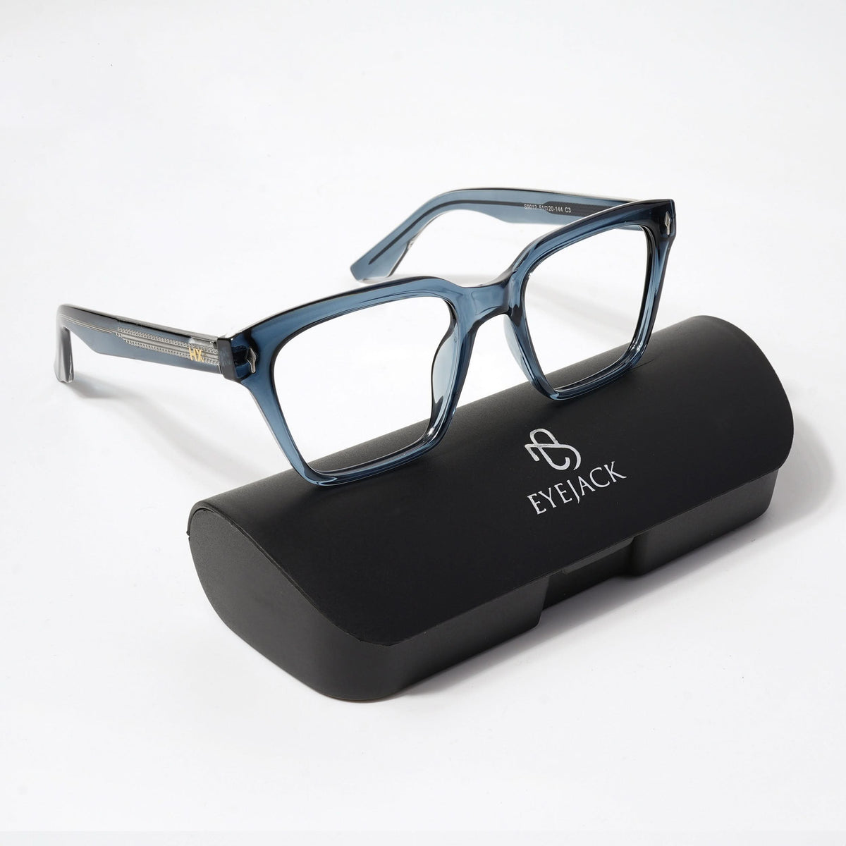 HEXXA Blue Square Eyeglasses for Men & Women (S9012CL482-C3)