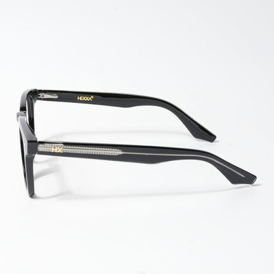 HEXXA Shine Black Square Eyeglasses for Men & Women (S9014CL484-C1)