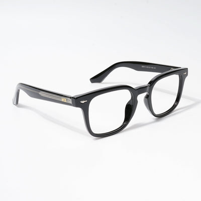 HEXXA Shine Black Square Eyeglasses for Men & Women (S9015CL488-C1)