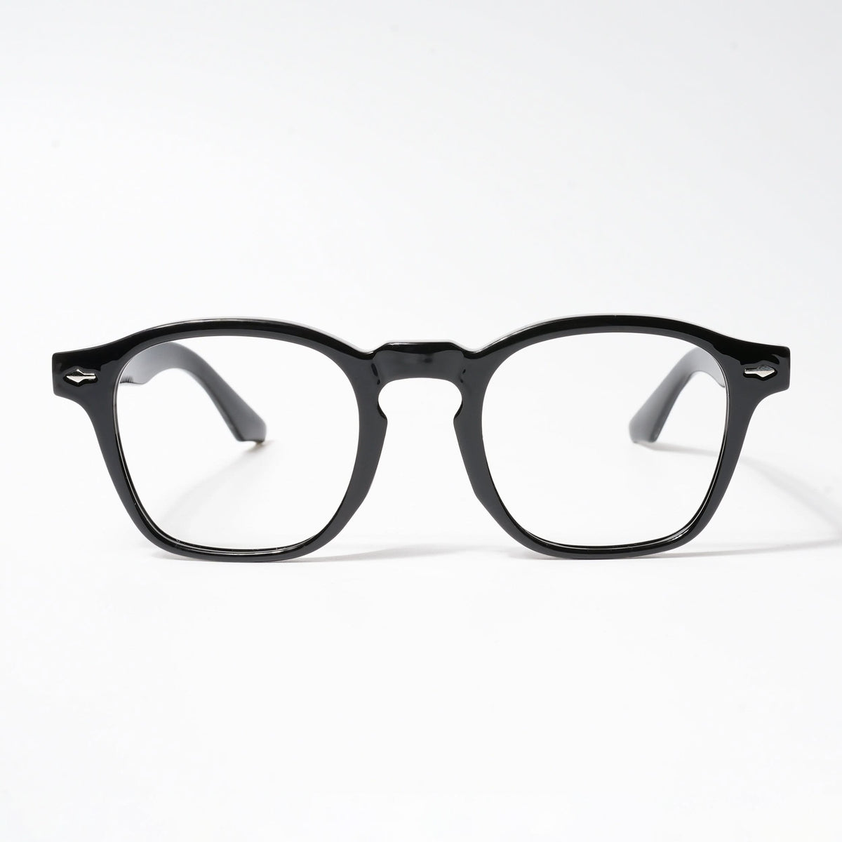 HEXXA Shine Black Square Eyeglasses for Men & Women (S9016CL492-C1)