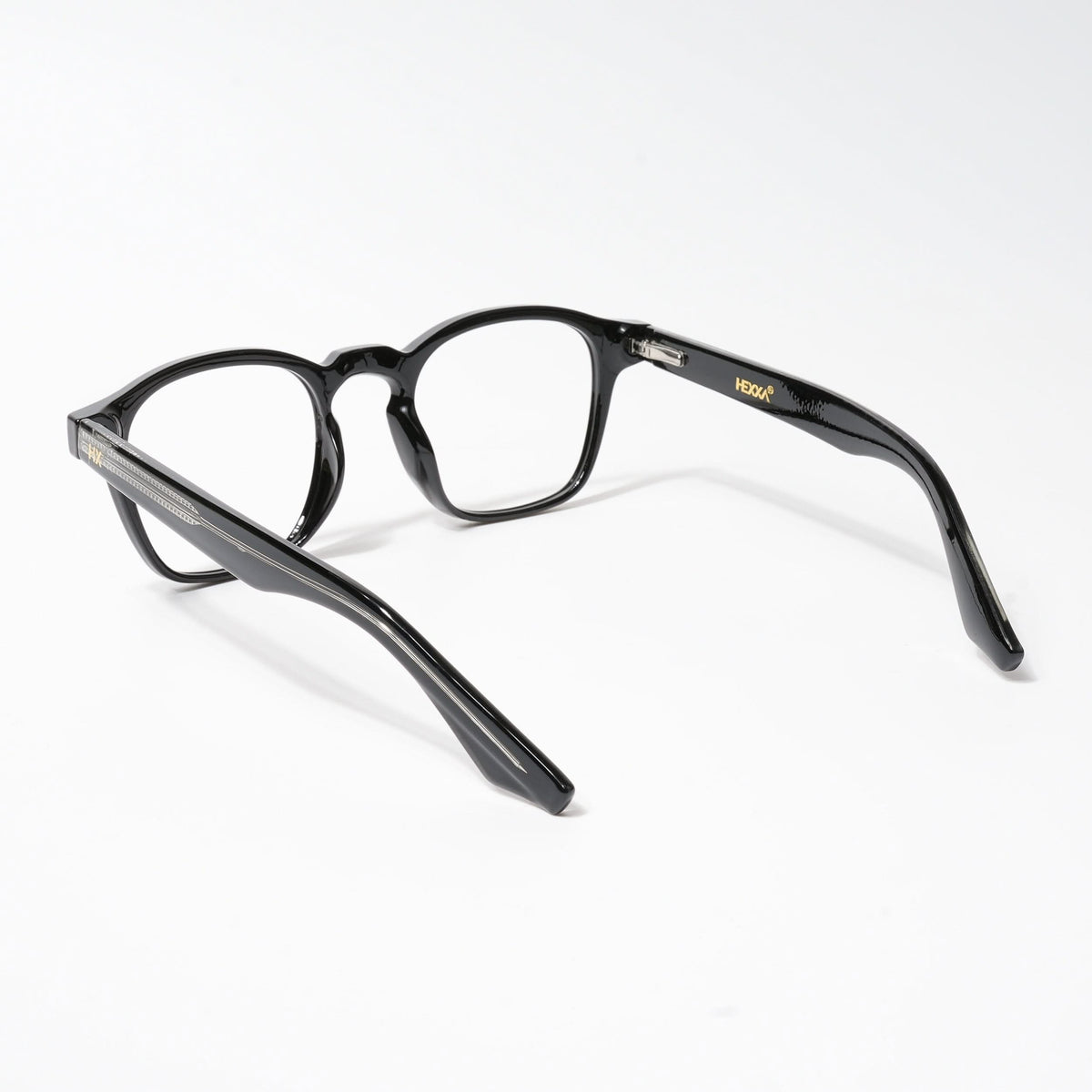 HEXXA Shine Black Square Eyeglasses for Men & Women (S9016CL492-C1)