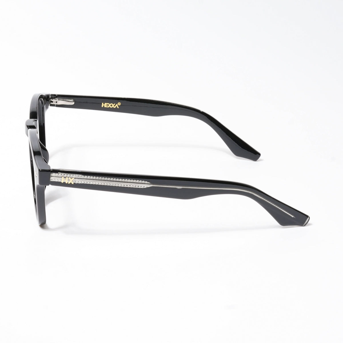 HEXXA Shine Black Square Eyeglasses for Men & Women (S9016CL492-C1)