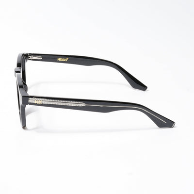HEXXA Shine Black Square Eyeglasses for Men & Women (S9016CL492-C1)