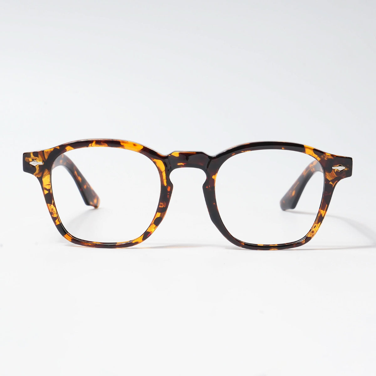 HEXXA Demi Brown Square Eyeglasses for Men & Women (S9016CL495-C4)
