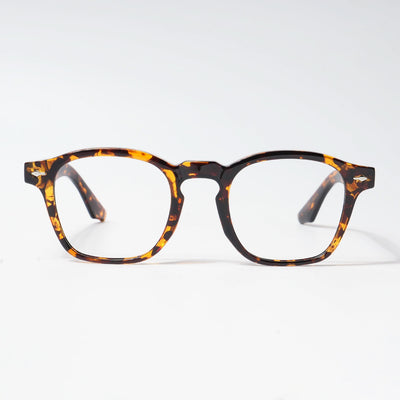 HEXXA Demi Brown Square Eyeglasses for Men & Women (S9016CL495-C4)