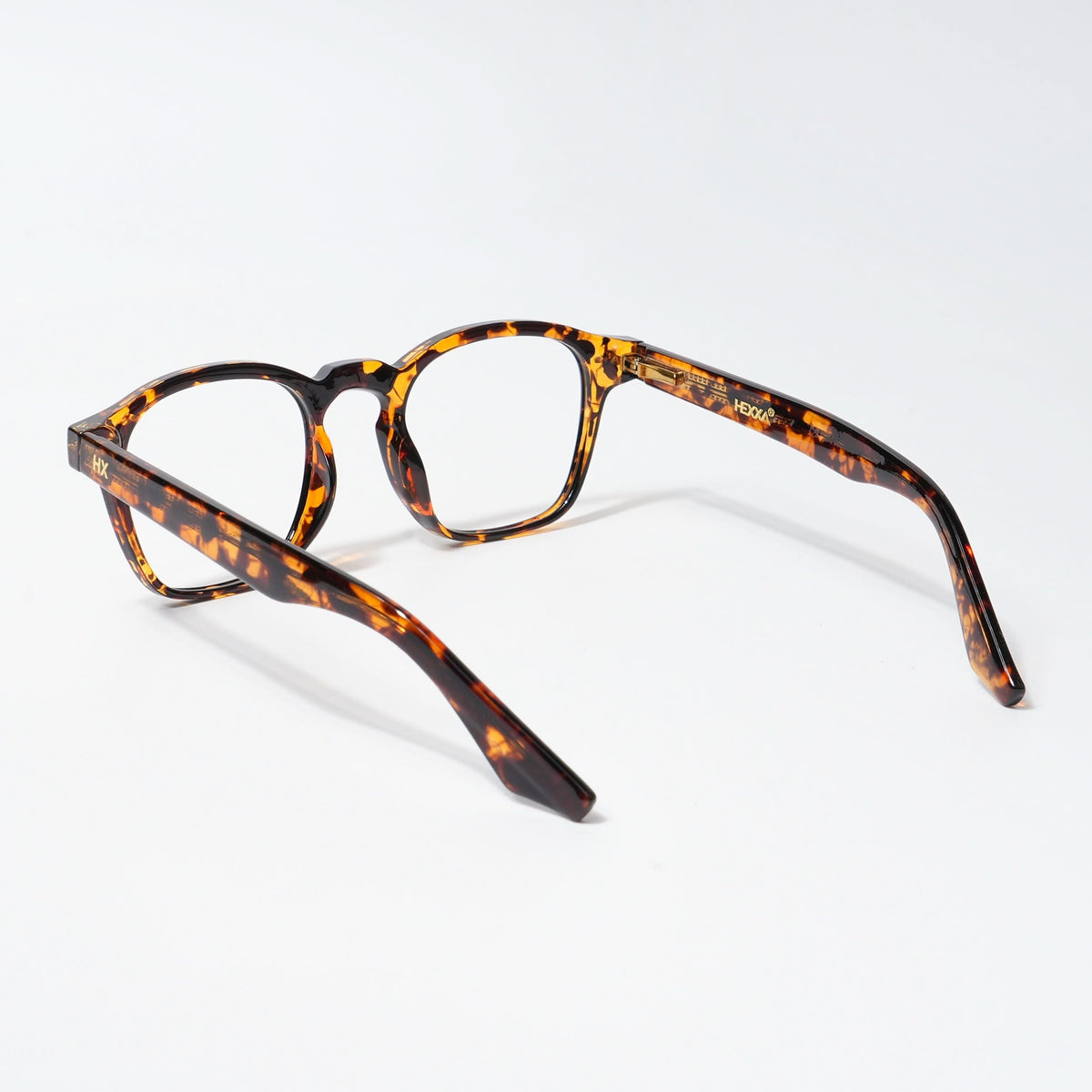 HEXXA Demi Brown Square Eyeglasses for Men & Women (S9016CL495-C4)