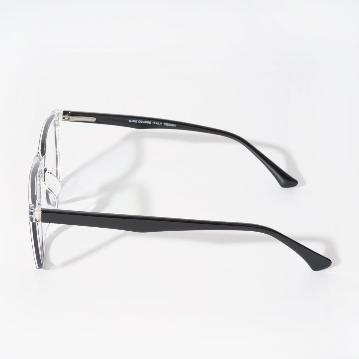 EyeJack Vortex Transparent Black Rectangle Eyeglasses for Men & Women (SL001CL01-C3)