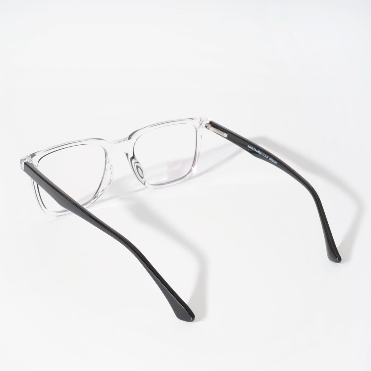 EyeJack Vortex Transparent Black Rectangle Eyeglasses for Men & Women (SL001CL01-C3)