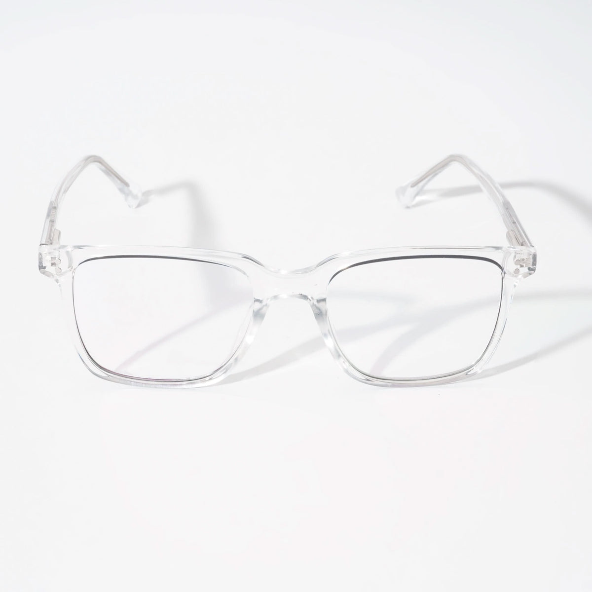 EyeJack Vortex Transparent Black Rectangle Eyeglasses for Men & Women (SL001CL03-C5)