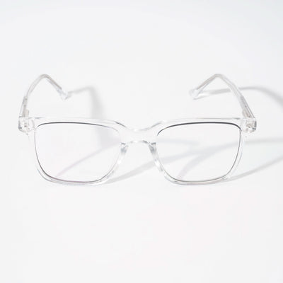 EyeJack Vortex Transparent Black Rectangle Eyeglasses for Men & Women (SL001CL03-C5)