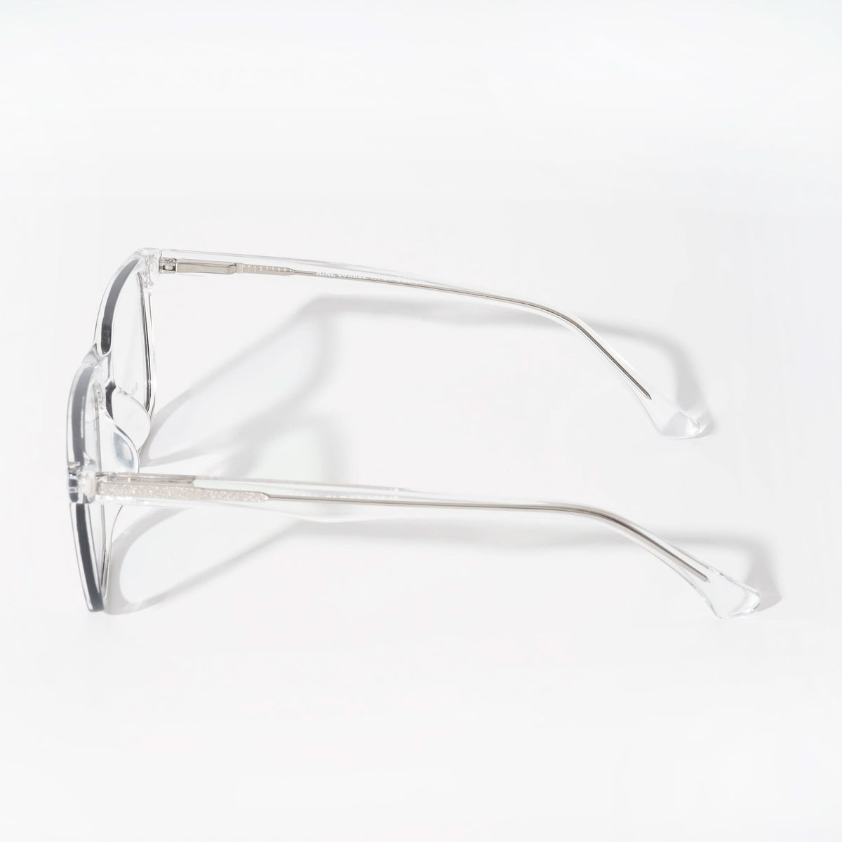 EyeJack Vortex Transparent Black Rectangle Eyeglasses for Men & Women (SL001CL03-C5)