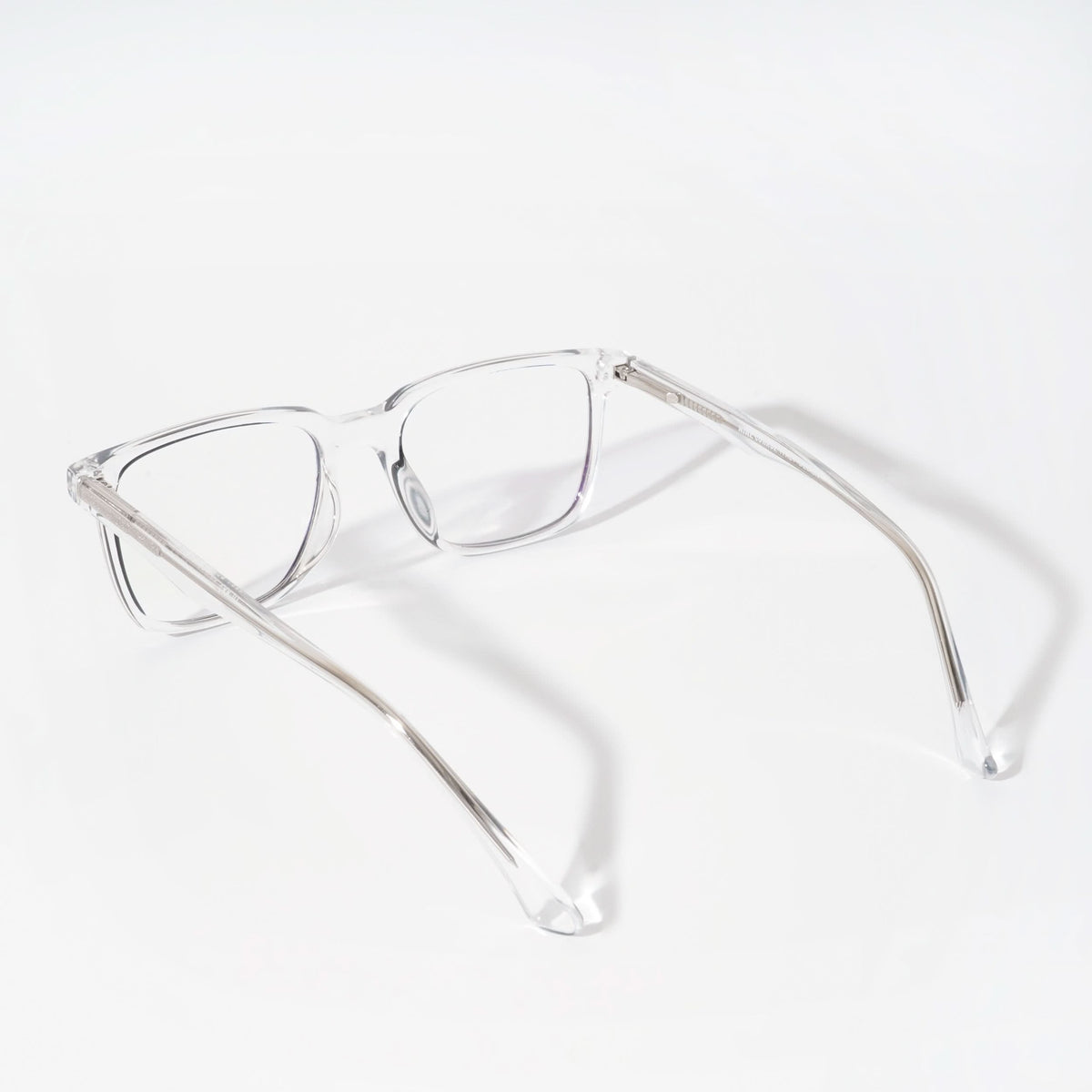 EyeJack Vortex Transparent Black Rectangle Eyeglasses for Men & Women (SL001CL03-C5)