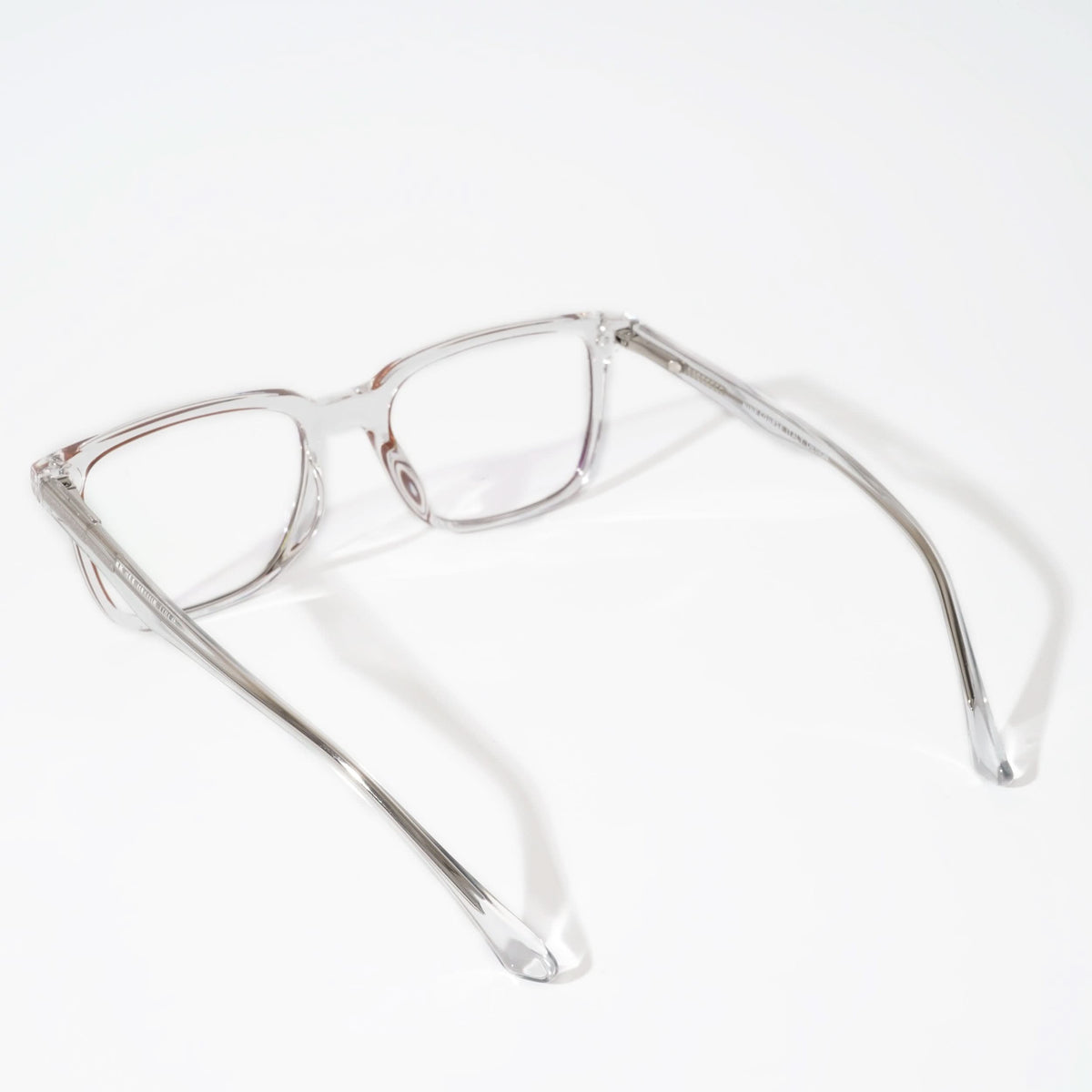 EyeJack Vortex Transparent Brown Rectangle Eyeglasses for Men & Women (SL001CL05-C2)