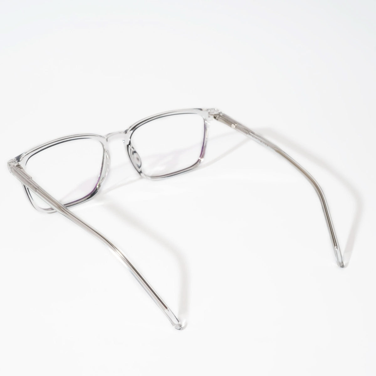 EyeJack Vortex Transparent Black Rectangle Eyeglasses for Men & Women (SL004CL18-C3)