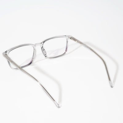 EyeJack Vortex Transparent Black Rectangle Eyeglasses for Men & Women (SL004CL18-C3)