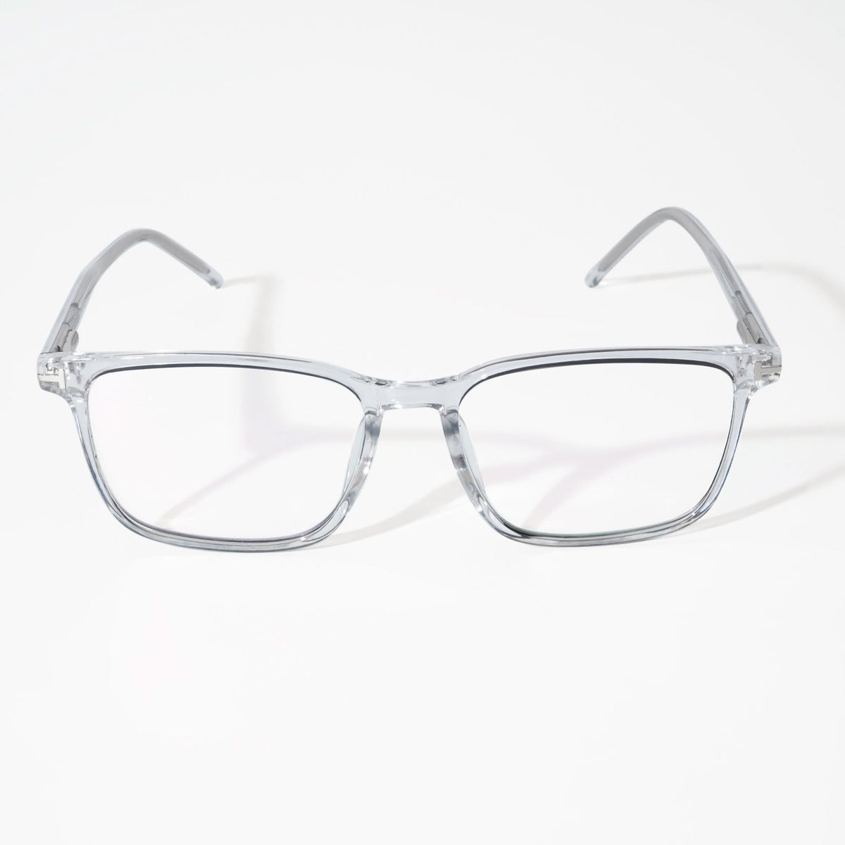 EyeJack Vortex Transparent Black Rectangle Eyeglasses for Men & Women (SL004CL18-C3)
