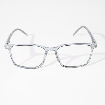 EyeJack Vortex Transparent Black Rectangle Eyeglasses for Men & Women (SL004CL18-C3)