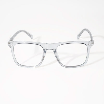 EyeJack Vortex Transparent Black Square Eyeglasses for Men & Women (SL006CL28-C3)