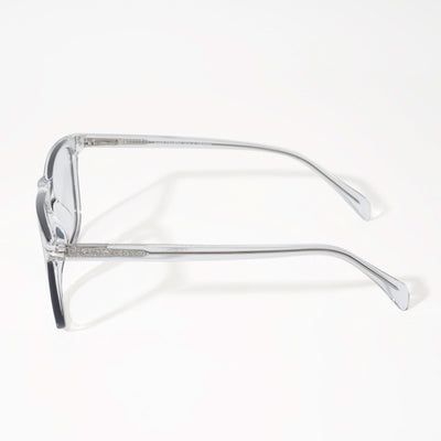 EyeJack Vortex Transparent Black Square Eyeglasses for Men & Women (SL006CL28-C3)