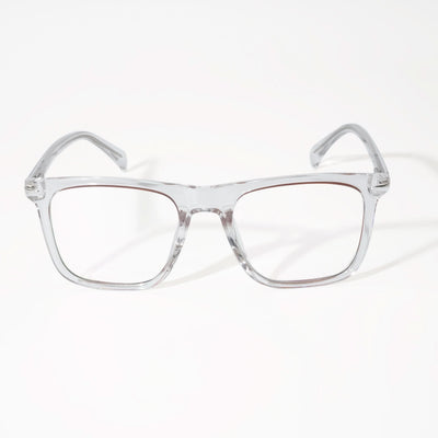 EyeJack Vortex Transparent Brown Square Eyeglasses for Men & Women (SL006CL30-C5)