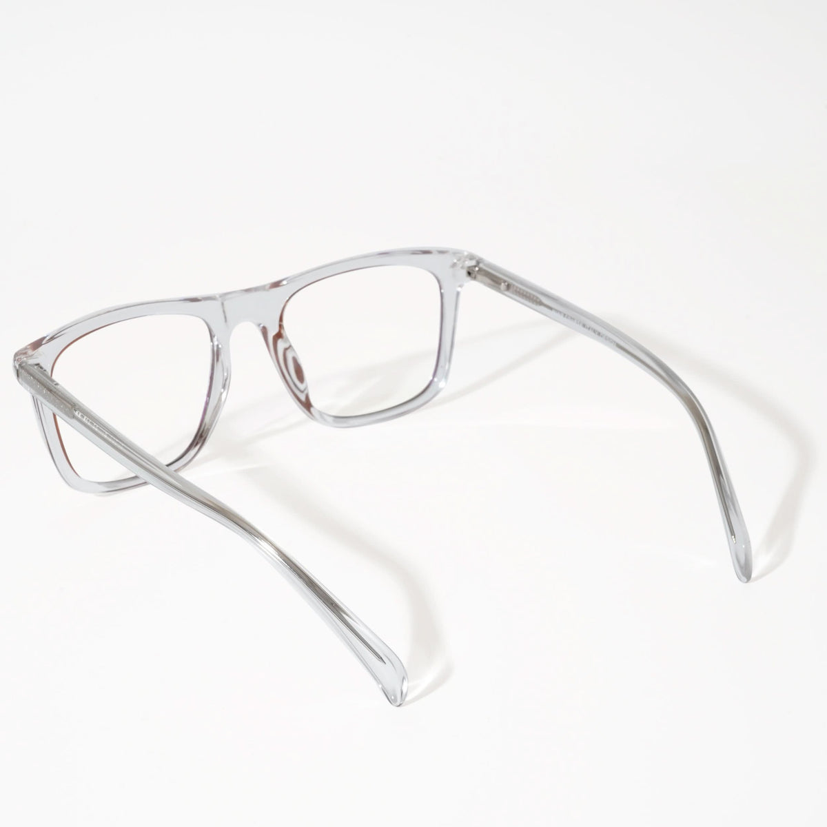 EyeJack Vortex Transparent Brown Square Eyeglasses for Men & Women (SL006CL30-C5)