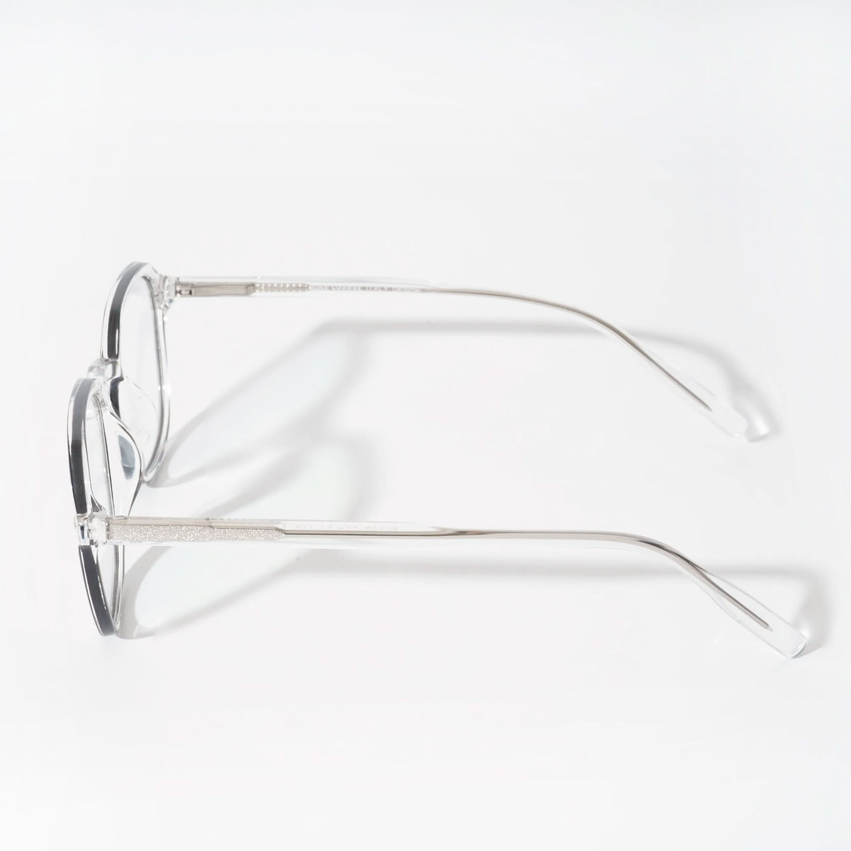 EyeJack Vortex Transparent Black Square Eyeglasses for Men & Women (SL007CL33-C3)