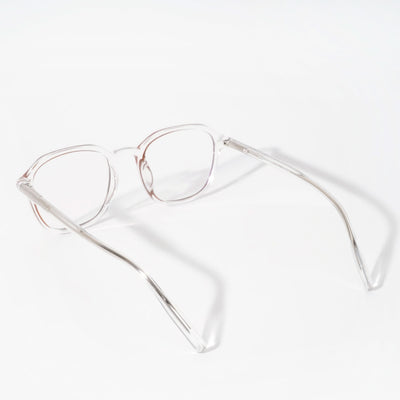 EyeJack Vortex Transparent Brown Square Eyeglasses for Men & Women (SL007CL35-C5)
