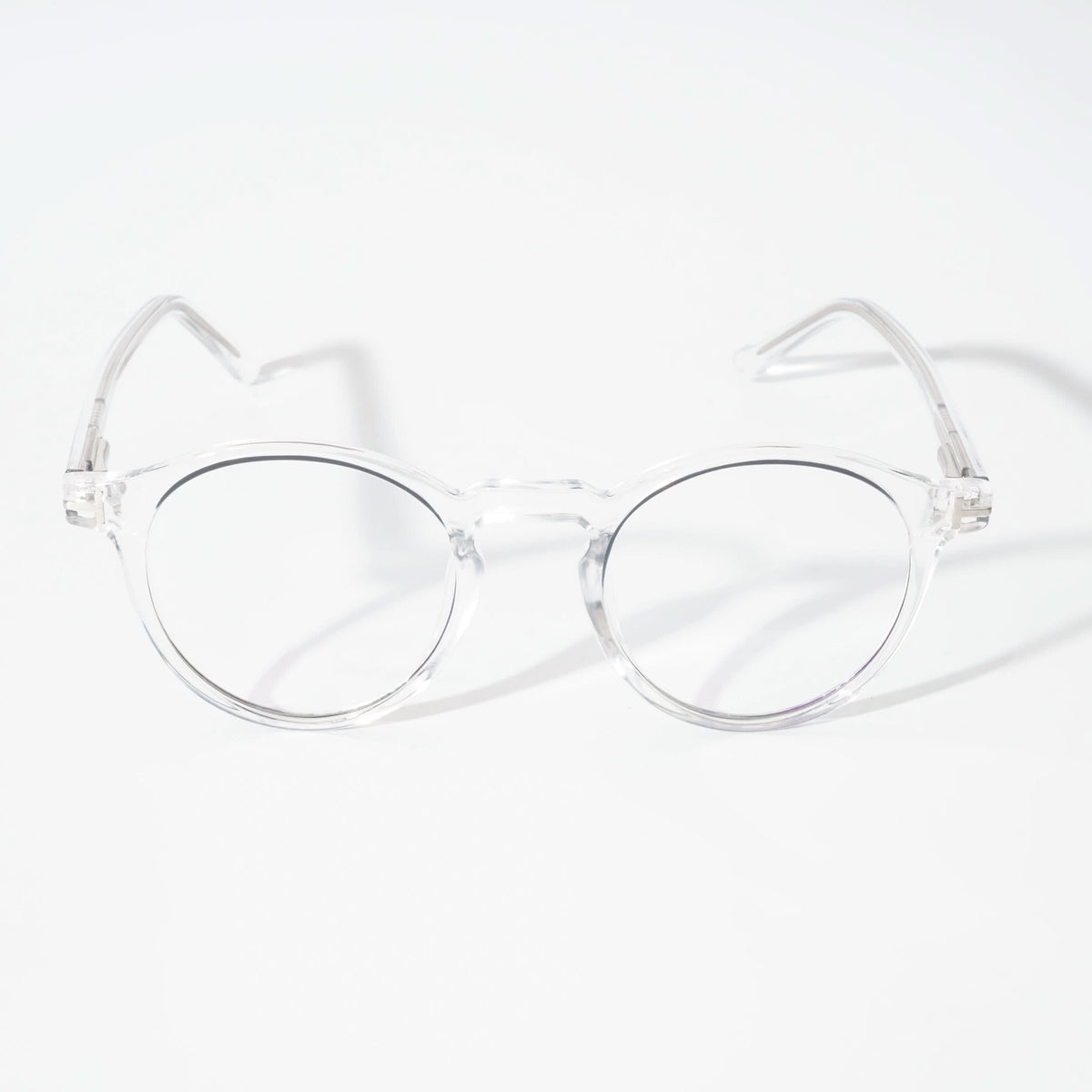 EyeJack Vortex Transparent Black Round Eyeglasses for Men & Women (SL008CL41-C3)
