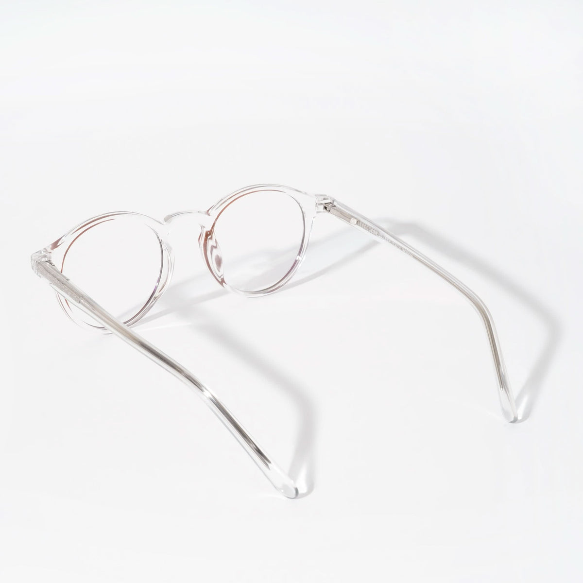 EyeJack Vortex Transparent Brown Round Eyeglasses for Men & Women (SL008CL43-C5)