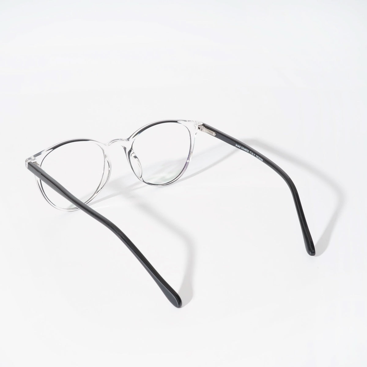 EyeJack Vortex Transparent Black Cateye Eyeglasses for Men & Women (SL010CL55-C1)