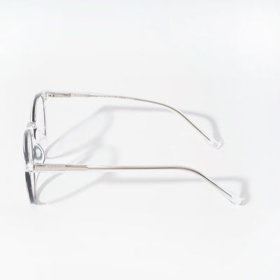 EyeJack Vortex Transparent Black Cateye Eyeglasses for Men & Women (SL010CL57-C3)