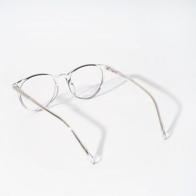 EyeJack Vortex Transparent Black Cateye Eyeglasses for Men & Women (SL010CL57-C3)