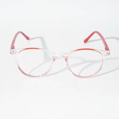 EyeJack Vortex Transparent Red Cateye Eyeglasses for Men & Women (SL010CL62-C8)