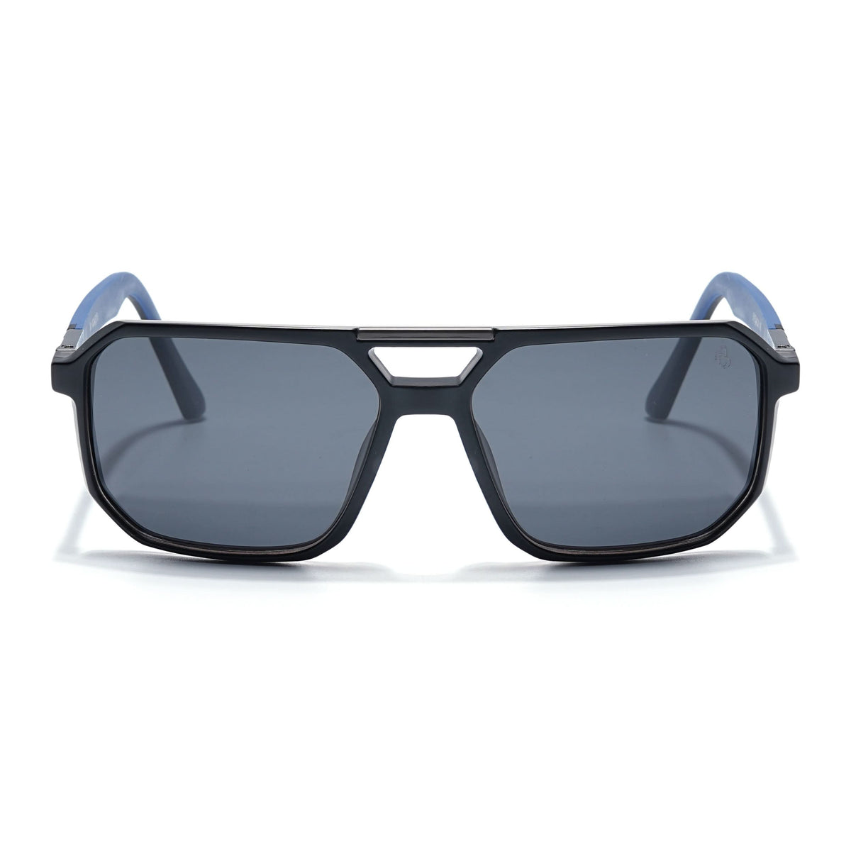 Eyejack Black Wayfarer Polarized Sunglasses for Men & Women (SR012PCL1110)