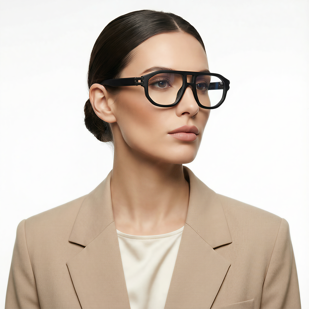 Shadow - Matt Black Wayfarer Eyeglasses I 82104CL585-C1