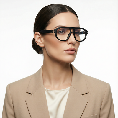 Shadow - Matt Black Wayfarer Eyeglasses I 82104CL585-C1