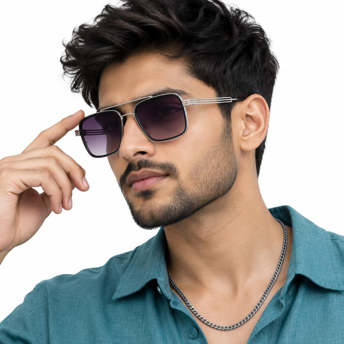 Eyejack Sliver Square Sunglasses for Men & Women (B80802CL835)