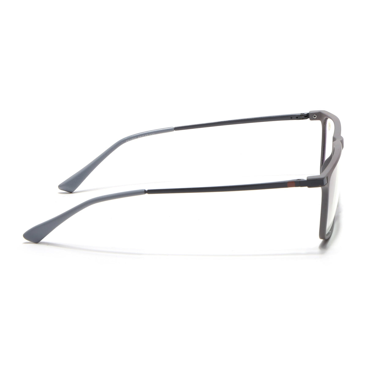 Eyejack Domino Grey Rectangle Eyeglasses for Men & Women (TR1001FCL1620-C5)