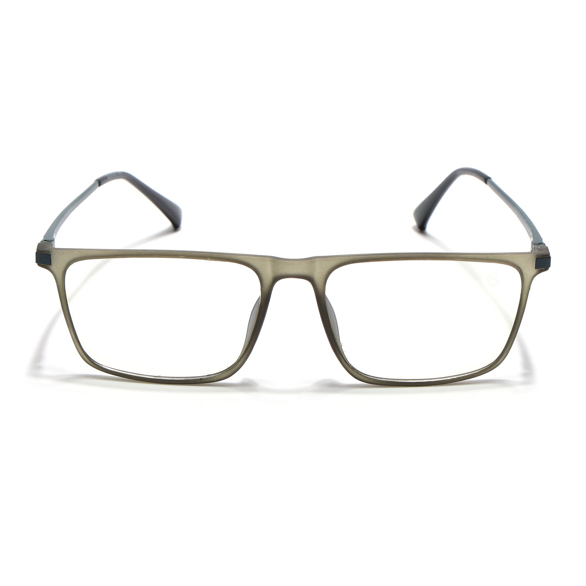 Eyejack Domino Olive Rectangle Eyeglasses for Men & Women (TR1001FCL1622-C7)