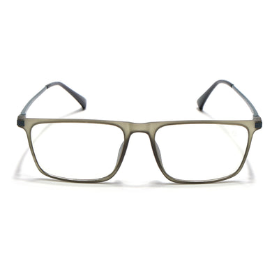 Eyejack Domino Olive Rectangle Eyeglasses for Men & Women (TR1001FCL1622-C7)