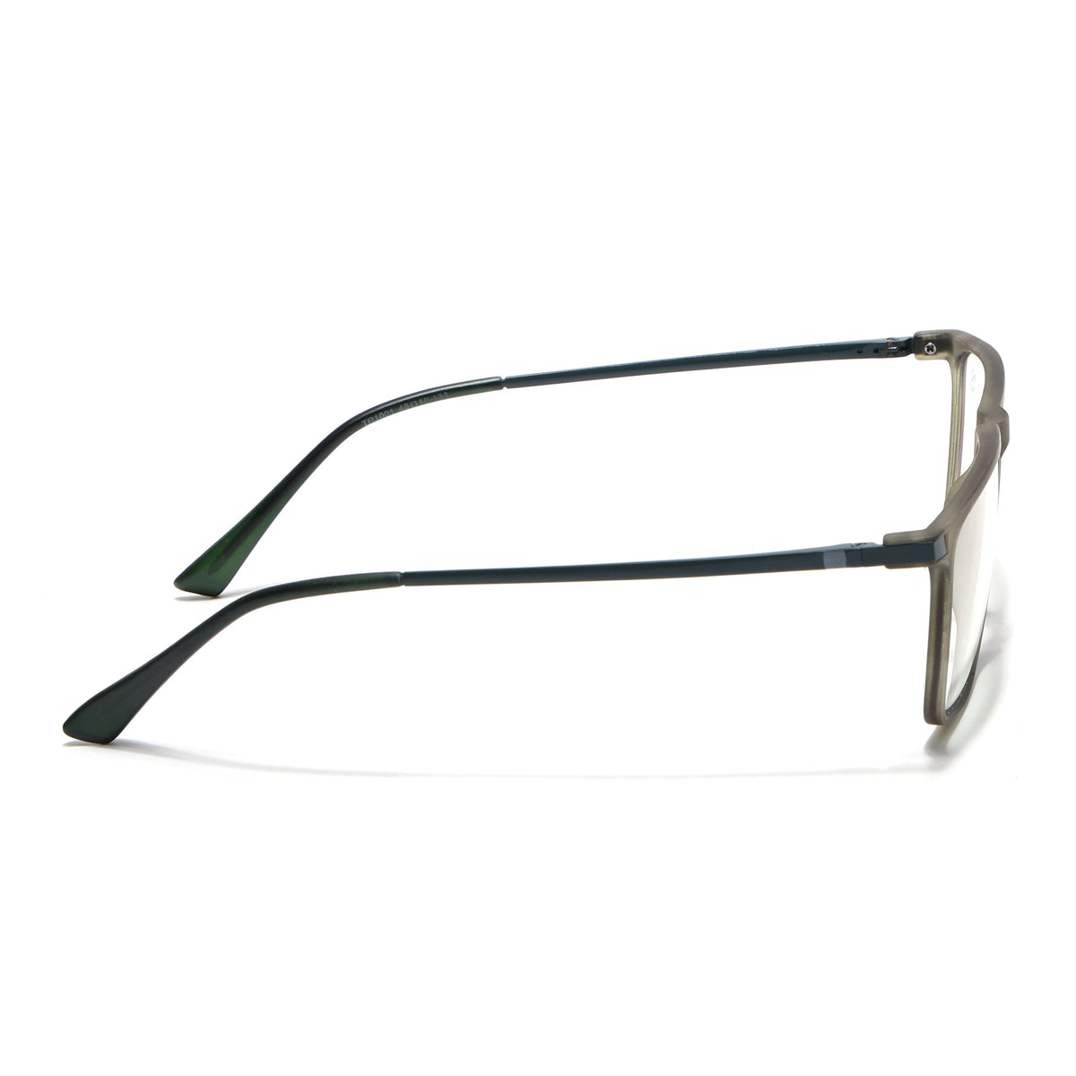 Eyejack Domino Olive Rectangle Eyeglasses for Men & Women (TR1001FCL1622-C7)