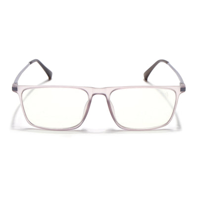 Eyejack Domino Purple Rectangle Eyeglasses for Men & Women (TR1001FCL1623-C8)