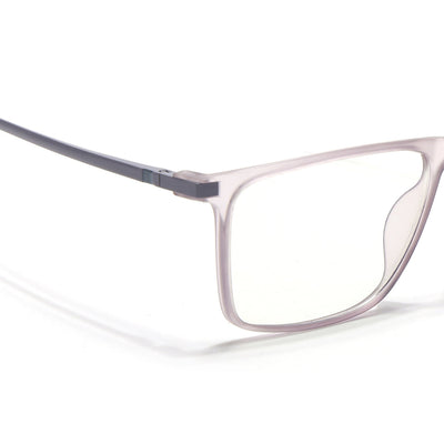 Eyejack Domino Purple Rectangle Eyeglasses for Men & Women (TR1001FCL1623-C8)