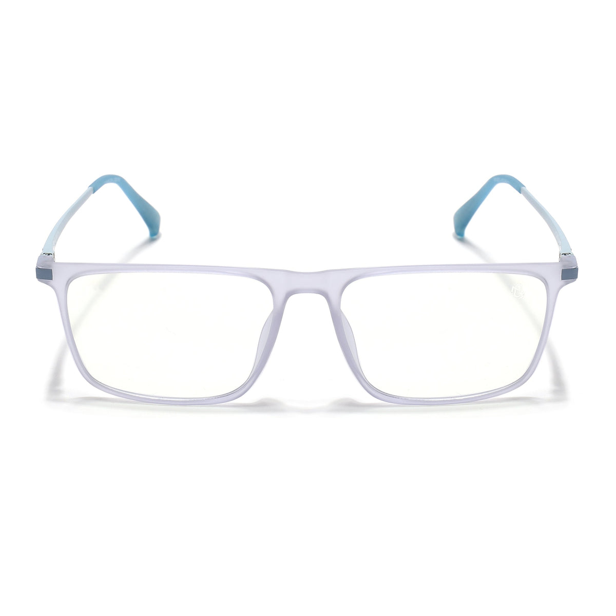 Eyejack Domino Light Purple Rectangle Eyeglasses for Men & Women (TR1001FCL1624-C9)