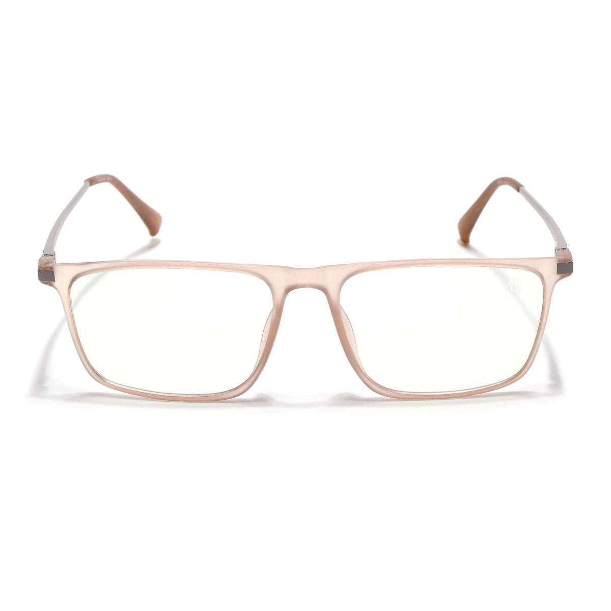 Eyejack Domino Matt Brown Rectangle Eyeglasses for Men & Women (TR1001FCL1626-C11)